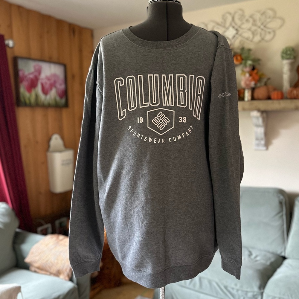 Columbia Men's Charcoal Crewneck Sweater